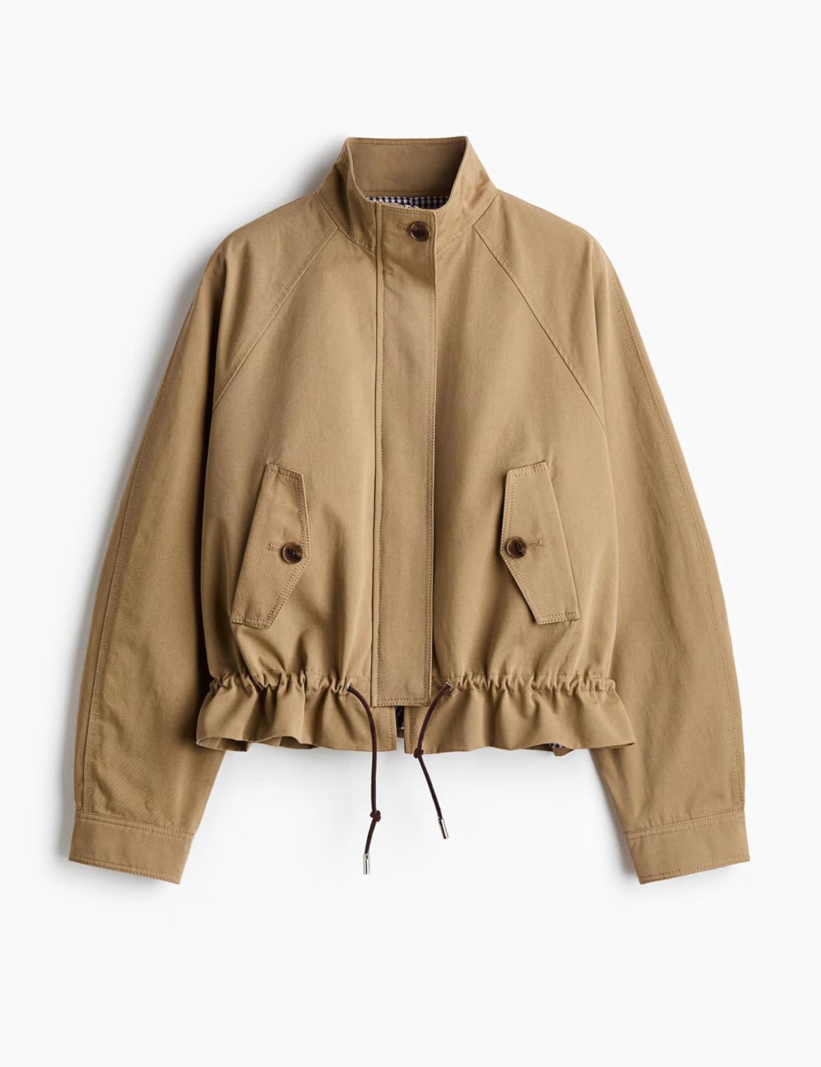 Megfie Jackets for Women Lightweight Casual Zip Up Drawstring Waist Coats Fall Fashion 2026 Outerwear with Pockets