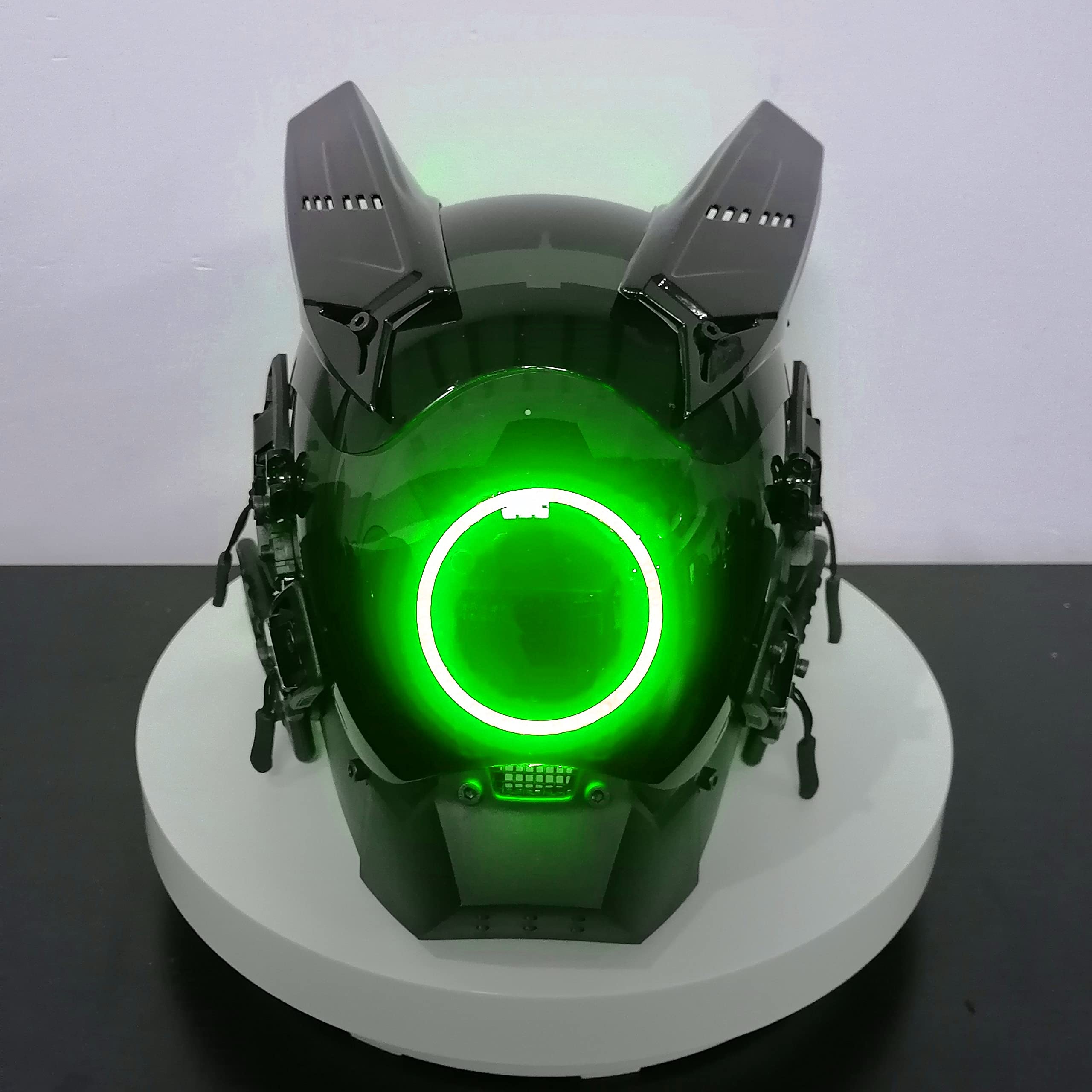 LED付き未来的デザインフェイスマスク Amazon.co.jp: [TUKRKRS] サイバーパンクマスクヘルメット 未来