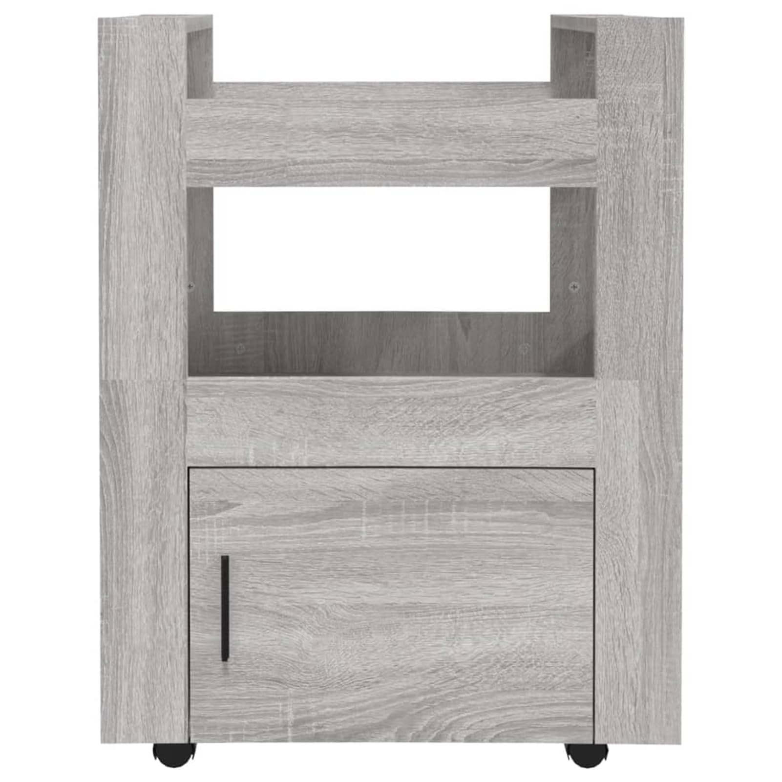 Küchenwagen Holzwerkstoff Grau Sonoma 60x45x80 cm - Praktisch für Küchenorganisation 816830