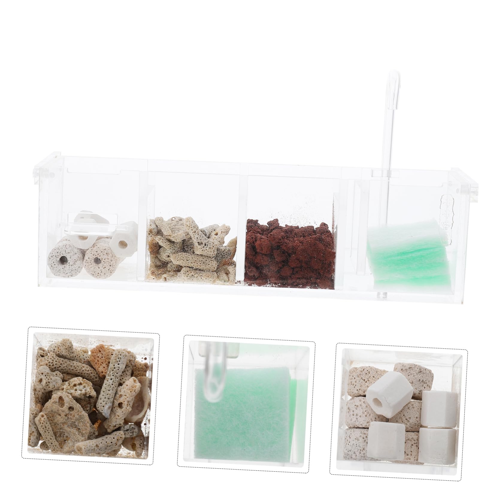 DOITOOL 1juego Filtro De Acuario Colgante Silencioso Caja De Filtración Externa para Peceras Purificador De Agua De Acuario Sistema De Eficaz para Mantener Peces Saludables y Limpios