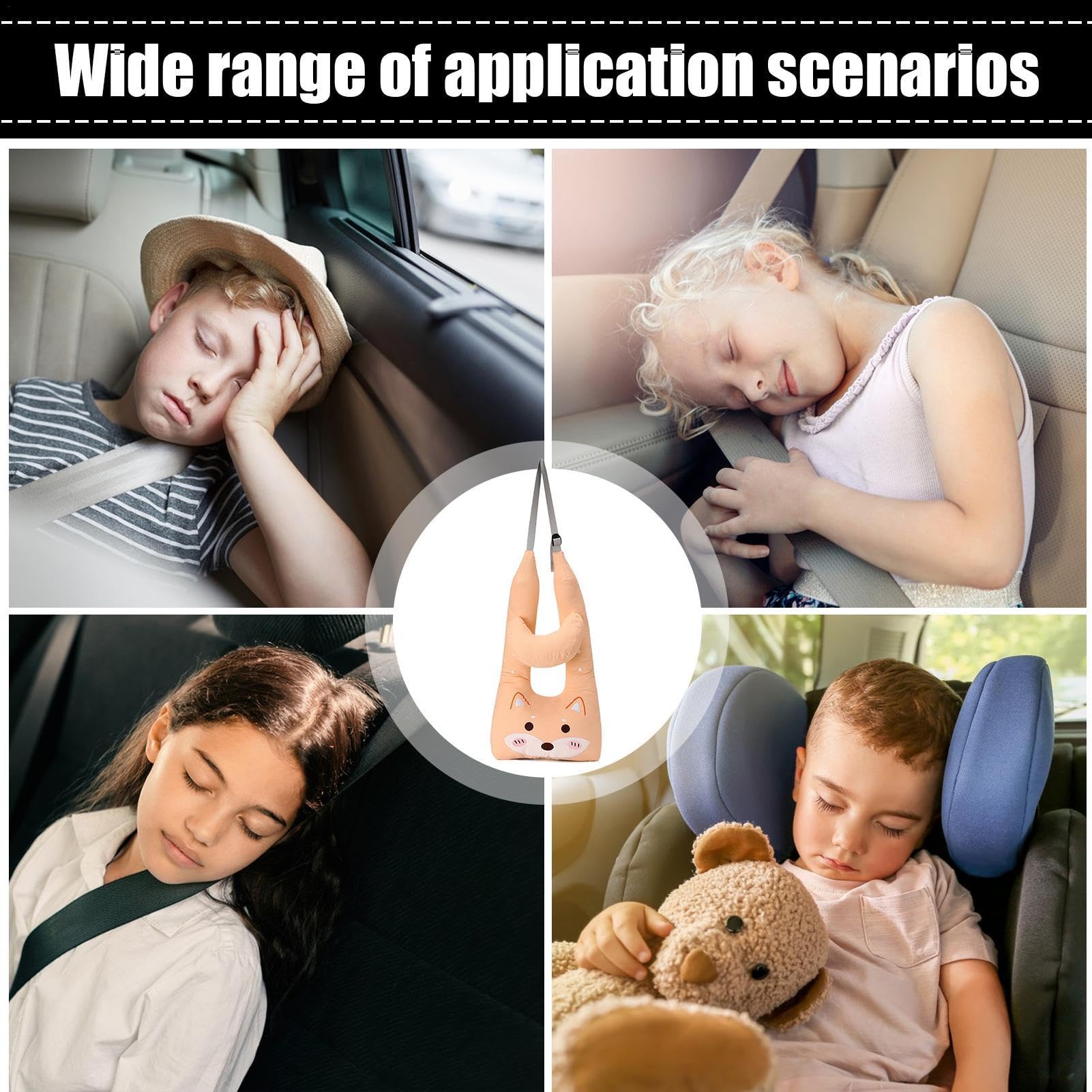 Almohada de Viaje para Coche, Almohada para Dormir para Coche