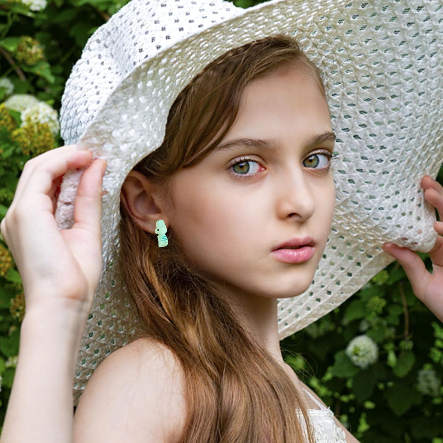 YANCHUN 6 Pairs Cute Animal Bite Earrings for Women 3D Clay Earrings Animal Cartoon Biting Ears Stud Earrings Jewelry Gifts - Image 5