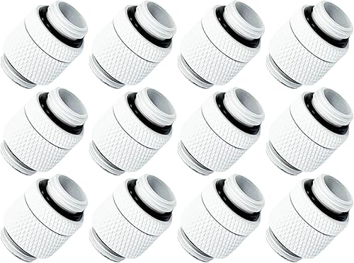 Miniatura 16 de Dracaena.io Paquete de 6 unidades de roscas G1/4 pulgadas, mini extensores macho a macho con junta tórica de apriete, ajuste de compresión