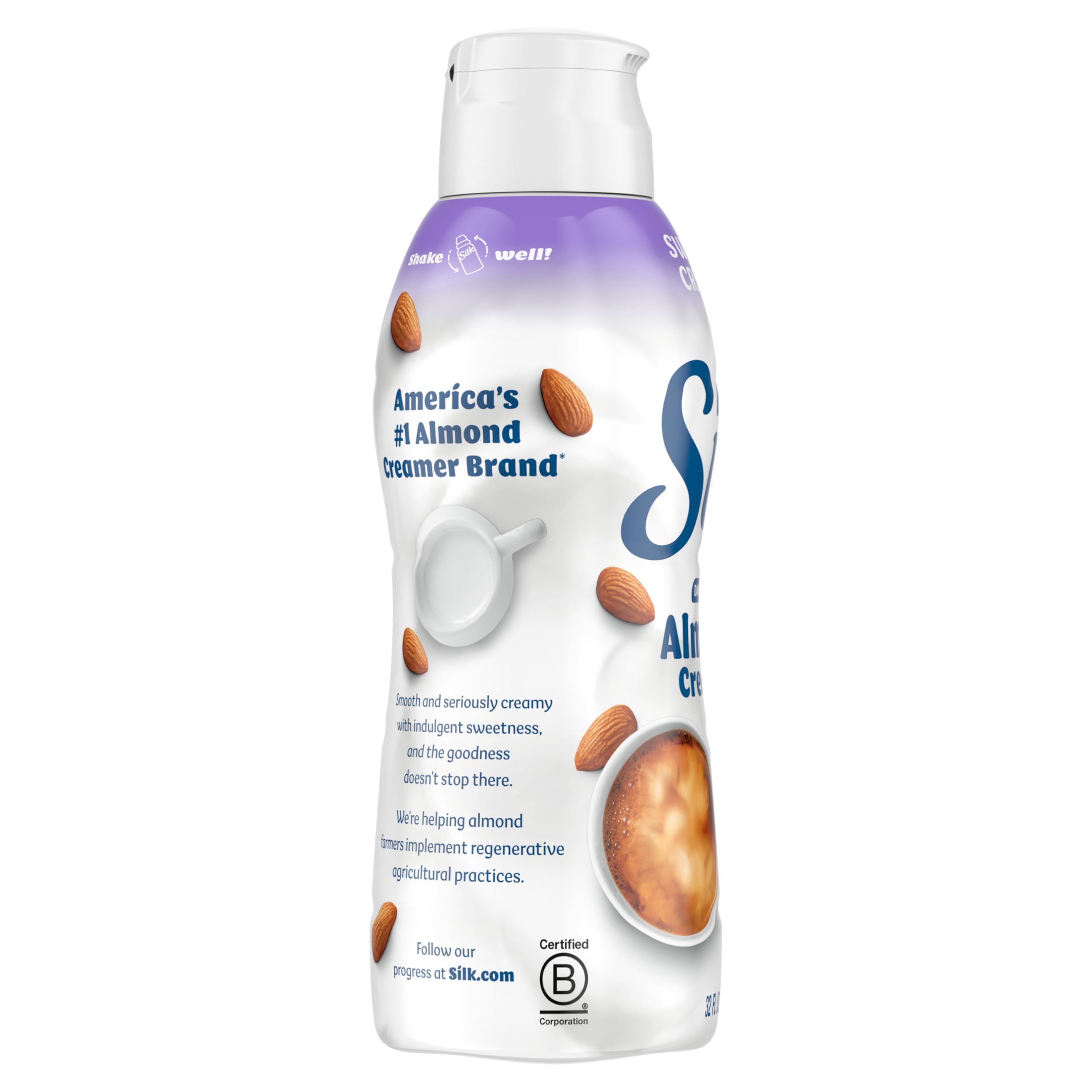Silk Almond Creamer Sweet and Creamy Smooth Lusciously Creamy Dairy Free and Gluten Free Creamer From the No — view 12