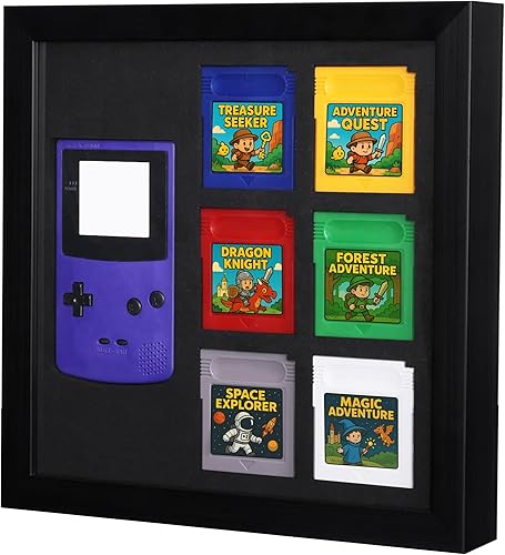 Miniatura 1 de Marco de exhibición de consola de juegos compatible con Nintendo Game Boy Color  Estuche de almacenamiento y exhibición para consola GBC y 6