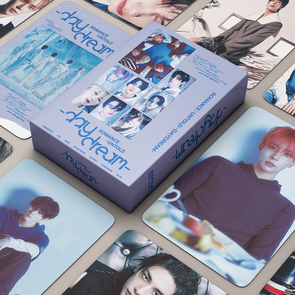 enhypen Photocards, 55 sztuk kart Kpop Enhypen Lomo, nowy album Card, Kpop ENHYPEN karty fotograficzne, must-have dla fanów K-pop (B)