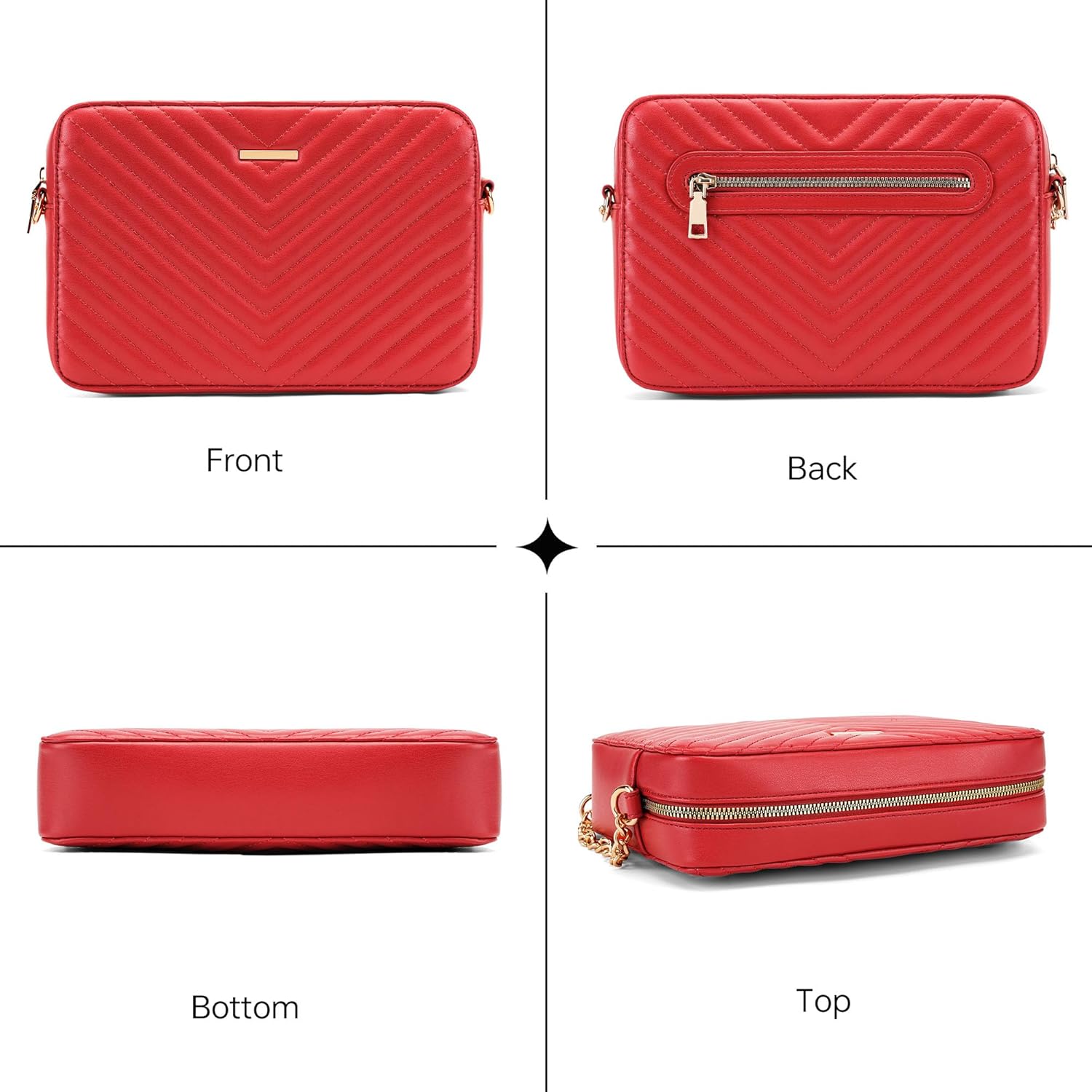 Crossbody Purses for Women Designer Crossbody bags Small Shoulder Bags with Chain S... - Image 6