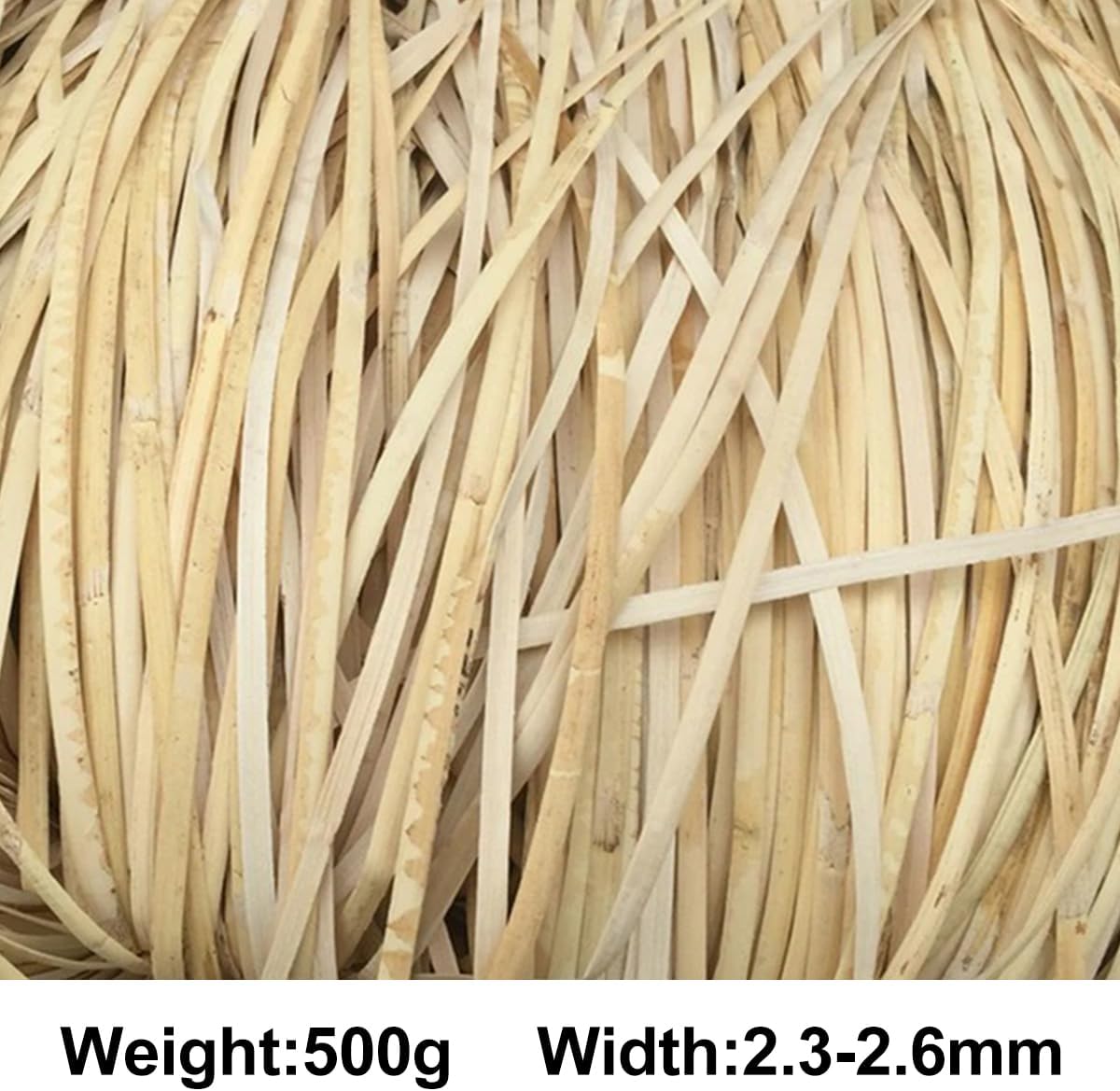 500g Flat Natural Rattan, Basket Making Supplies Rattan Skin Rattan Weaving Crafts Material, DIY Chair Table Replacement