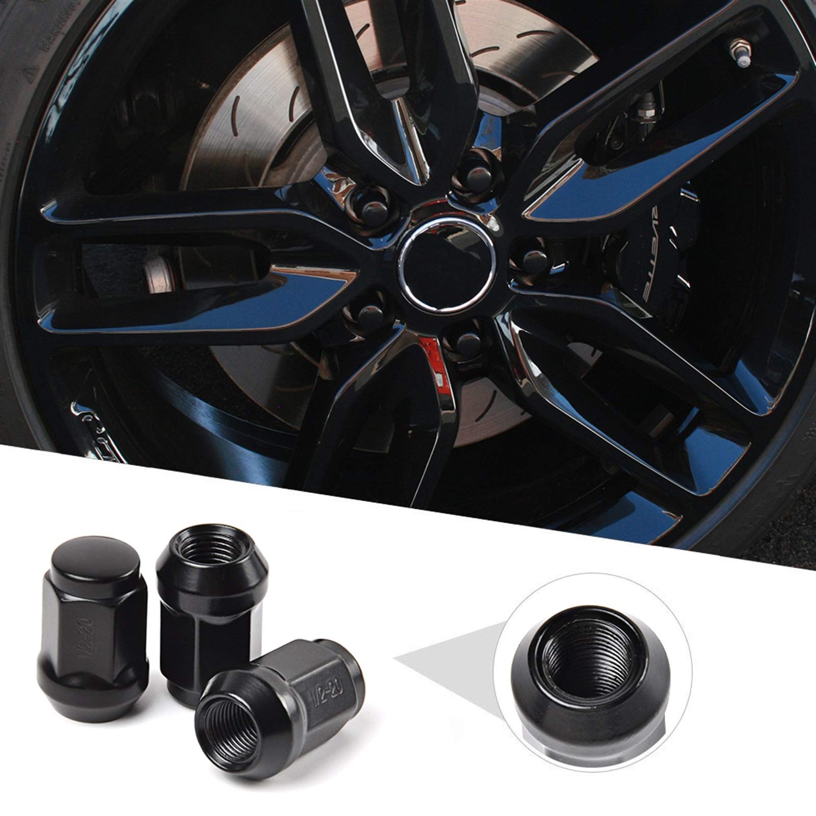20 Tuercas Estriadas 1/2-20 – Reemplazo Para Jeep Wrangler