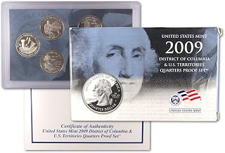 2009 D.C. & U.S Territories Quarter Clad Proof Set U.S. Mint OGP COA
