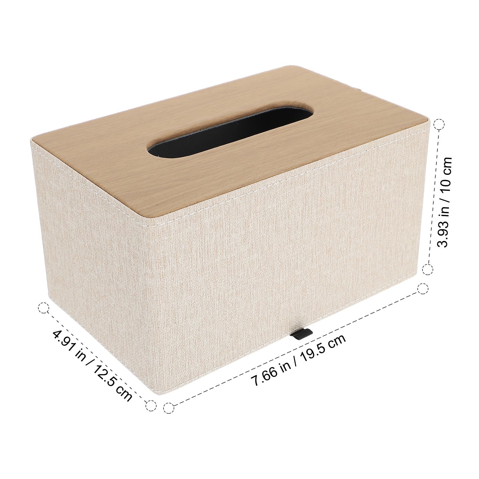 Healifty Caja de Pañuelos Conciso Caja de Almacenamiento Madera Diseño Ligero Baño Oficina