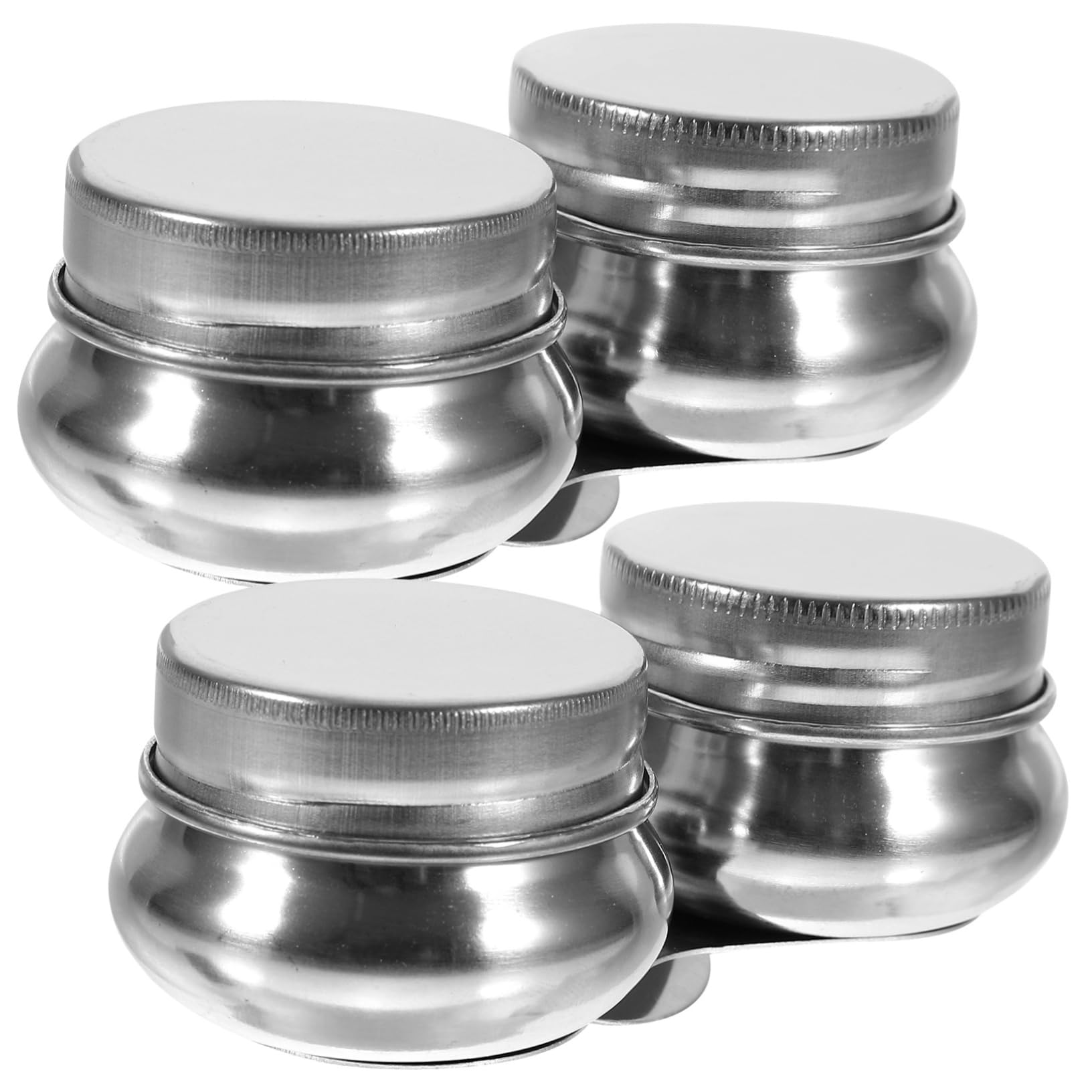 JEWEDECO Painters Cup Oil Paint Palette Stainless Steel Dipper Palette Cup Clip Container for Painting