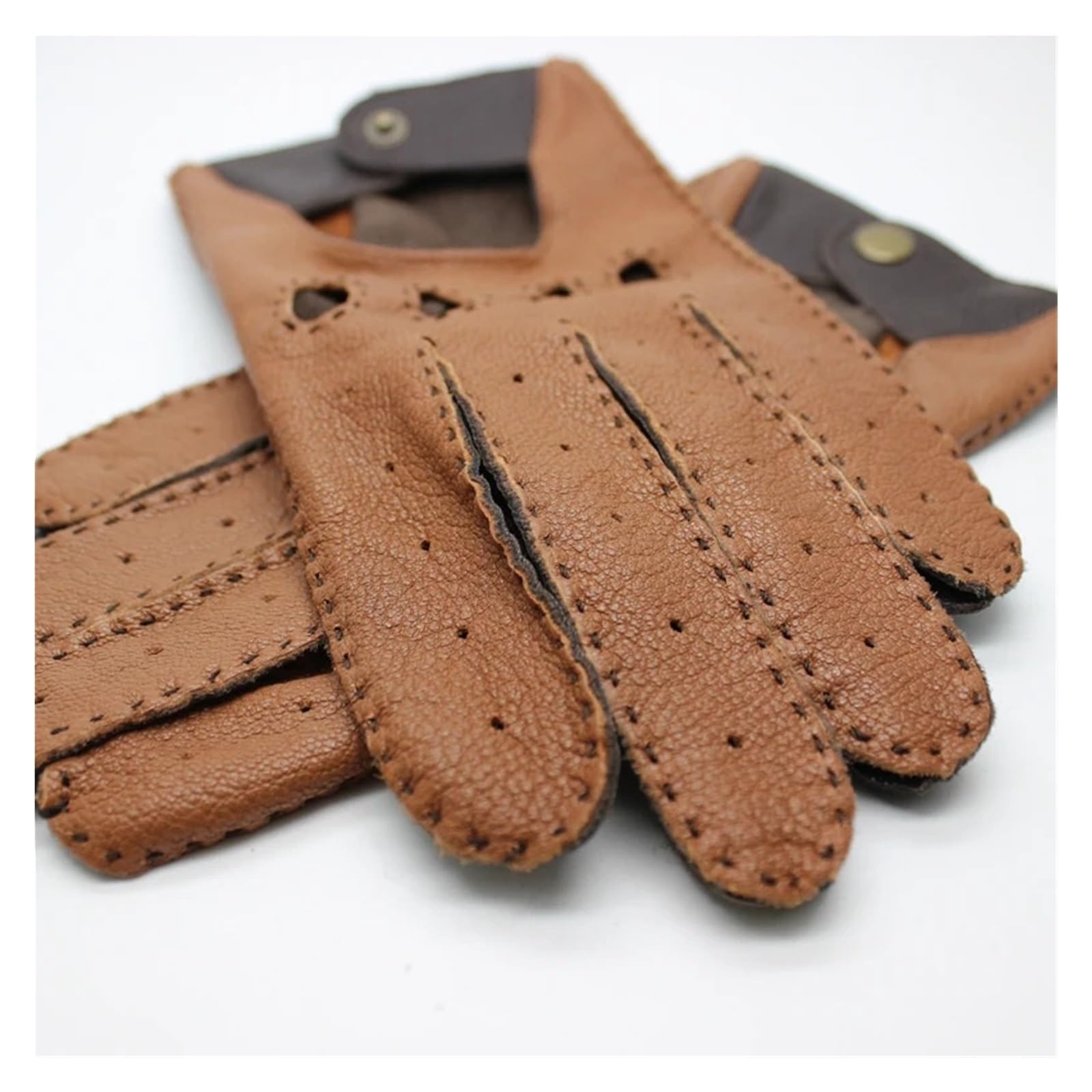 Guanti da Guida in Pelle Guanti da guida uomo in pelle, traspiranti, classici, senza fodera, sottili, primaverili ed estivi