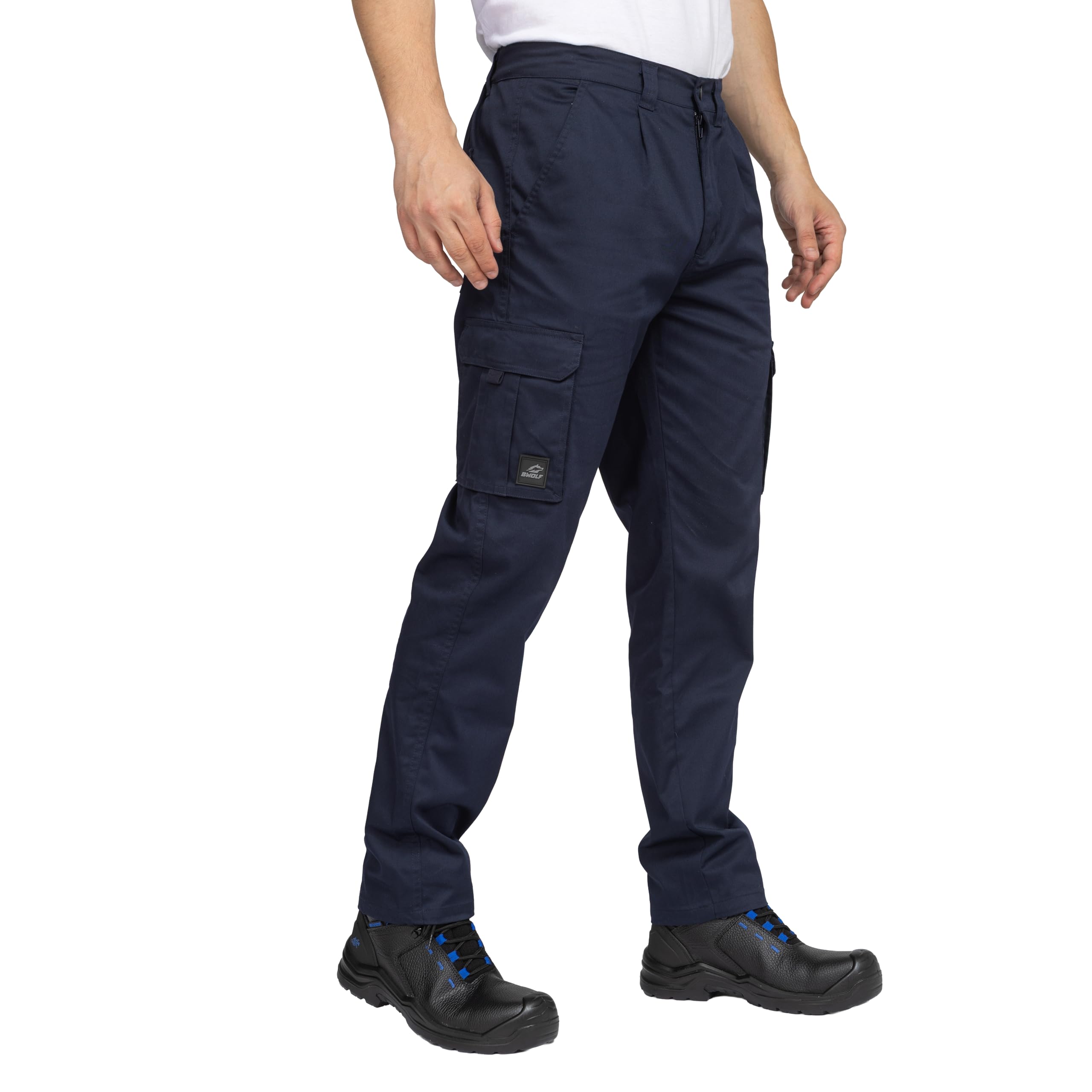 BWOLF Prime Pantalon Cargo Homme en Coton Coton Militaire Tactique Pantalon de Travail Homme avec Poches Multifonctions