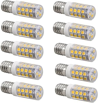 E14 LED Light Bulb 4W SES 40W Incandescent Bulb Equivalent 380LM 220-240V for Fridge Freezer Cooker Hood Sewing Machine Light Non-Dimmable 10 Pack Color Warm White