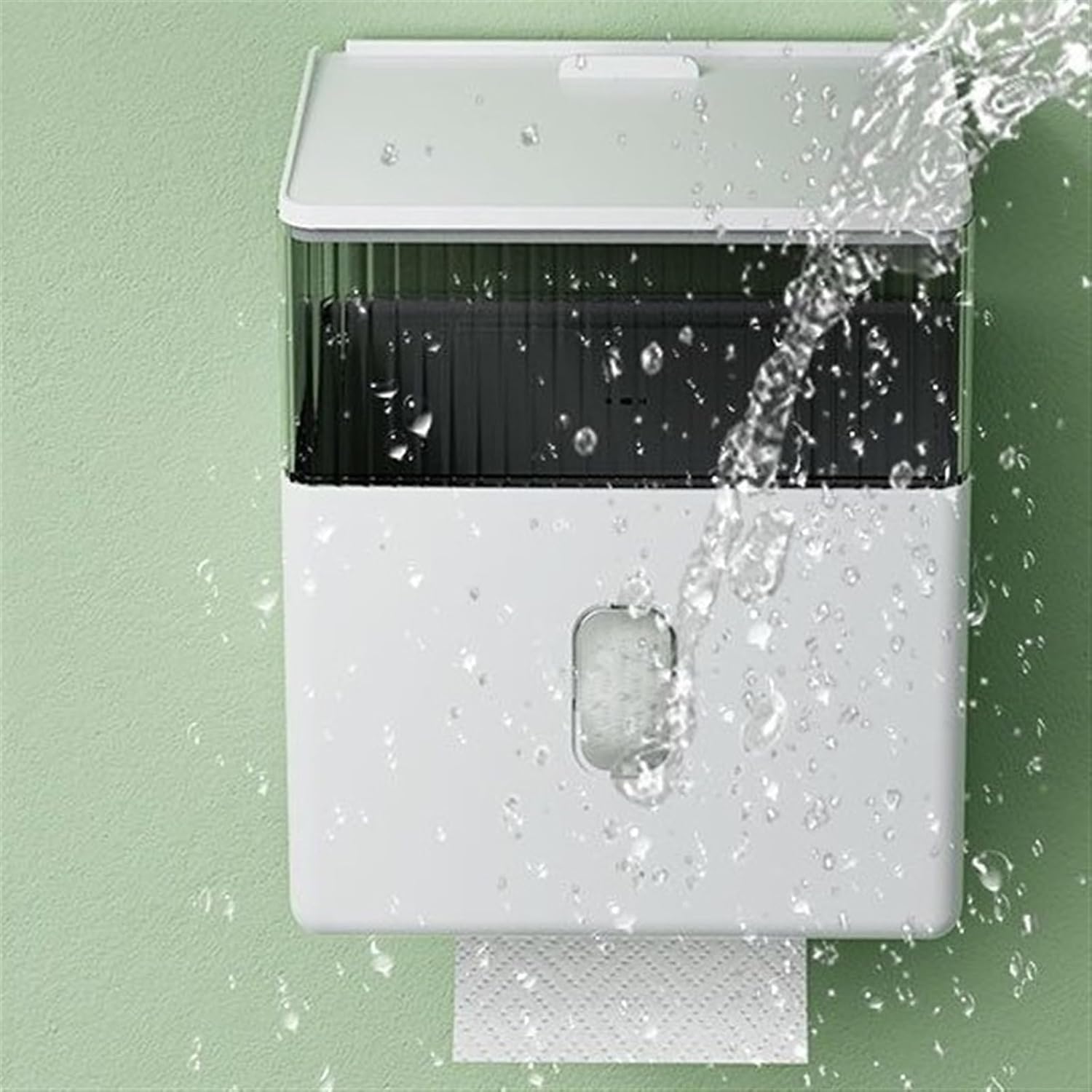 Taschentuchspender, Toiletten-Kunststoffschublade, Papierbox, an der Wand montierte Aufbewahrungsbox for Damenbinden ，Toilettenpapierhalter(Wit)