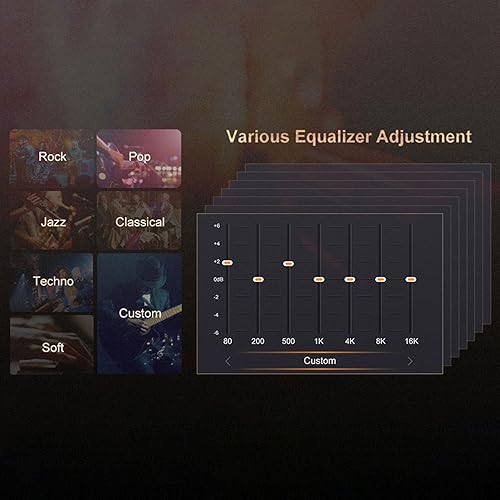 Miniatura 8 de Reproductor de música de alta fidelidad, pantalla HD de 2.4 pulgadas, reproductor de MP3 sin pérdidas, DSD DAC FLAC MP3, reproductor de audio