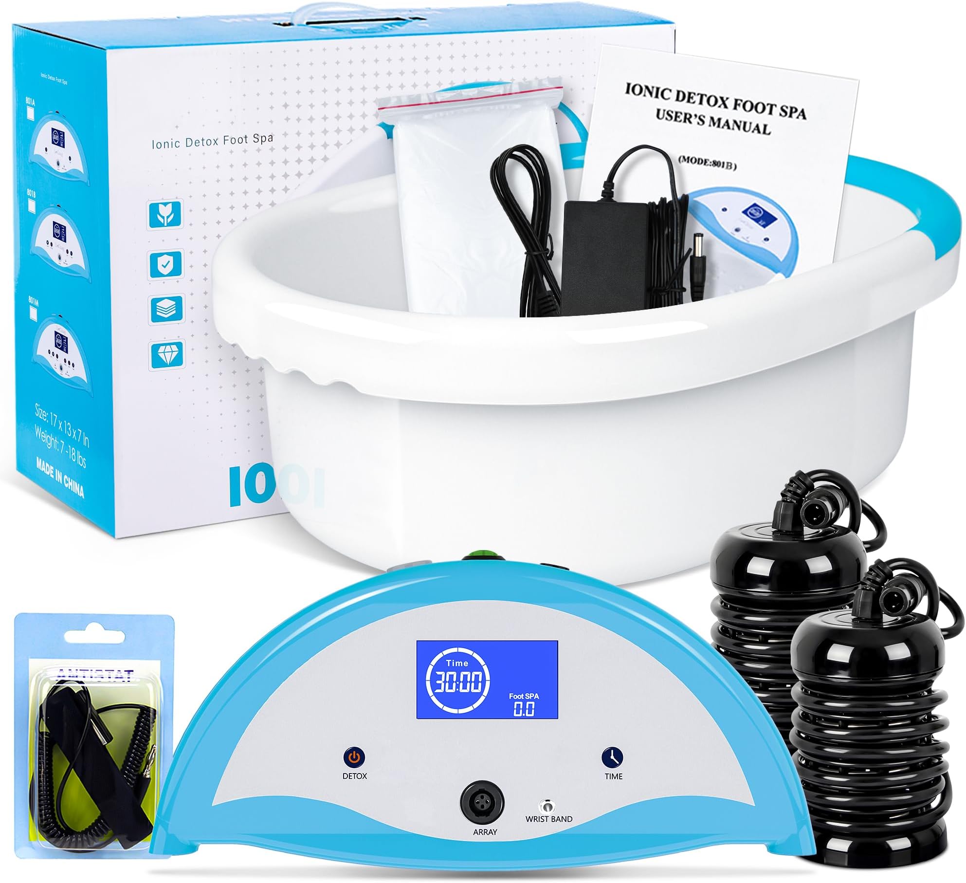 Ionic Foot Bath Detox Machine, Ion Spa Aqua Cell Cleanse With Negative Hydrogen for Home Use Holiday