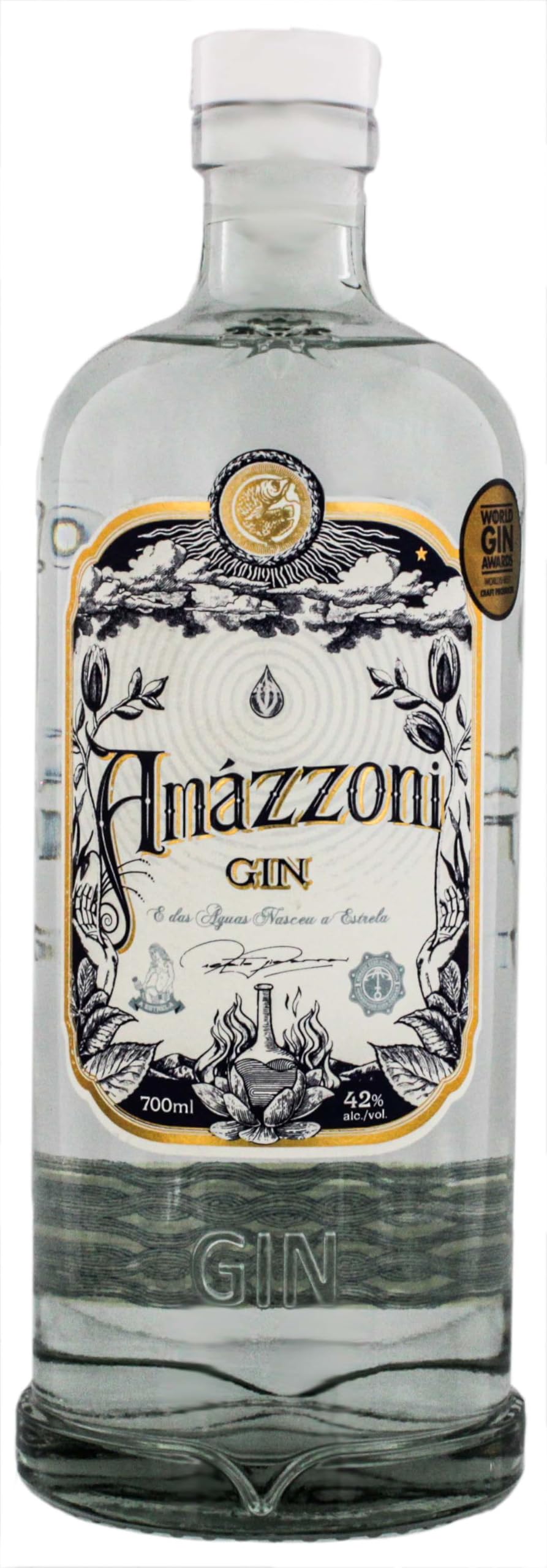 Amázzoni I Gin Artesanal do Brasil I 700 ml Flasche I 42% Volume I Exclusiver Gin aus Brasilien
