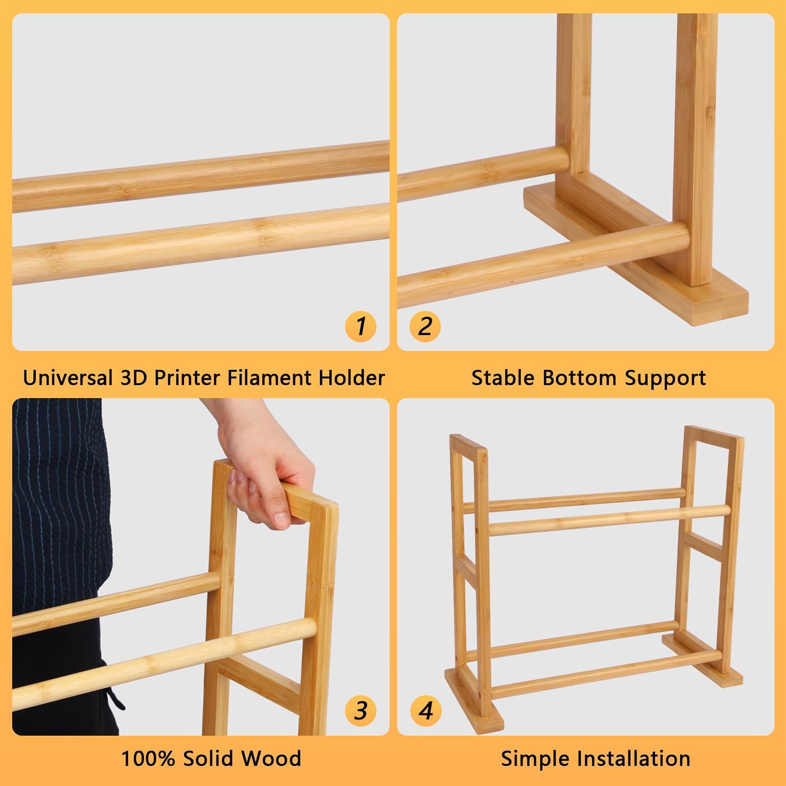 3D-Drucker Filament Aufbewahrung Organizer Verbrauchsmaterial Management | Rollbare Filament-Spulenhalter-Regale Aufbewahrungsregal Für Schreibtisch Werkstatt Labor Unternehmen Verbrauchsmaterial