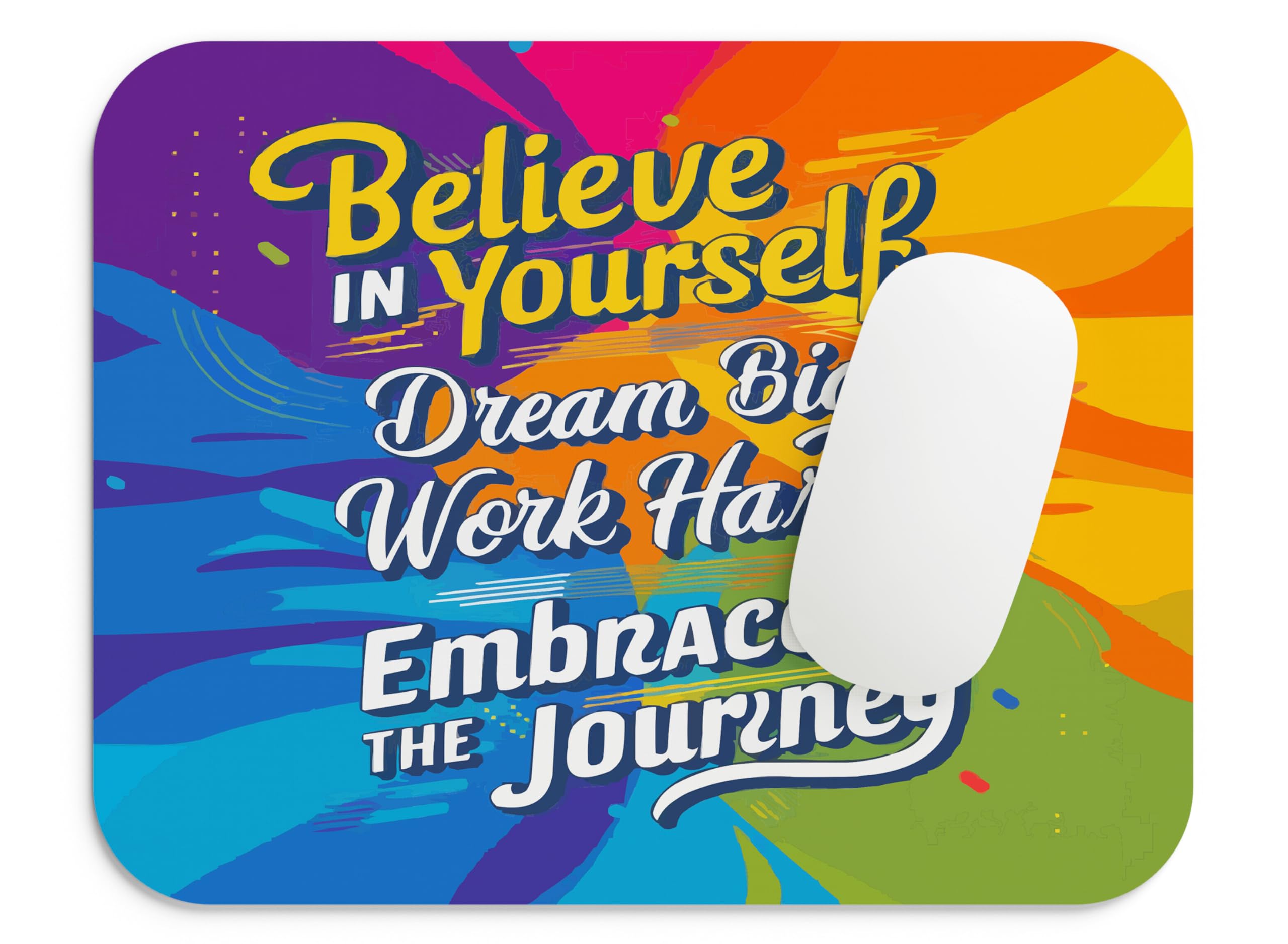 Blackmoor Gaming Mouse Pad 9×7 Inch – Ergonomic Smooth Surface, Non-Slip Rubber Base, Print Mouse Mat for Gamers, Students & Office – Motivational Quotes