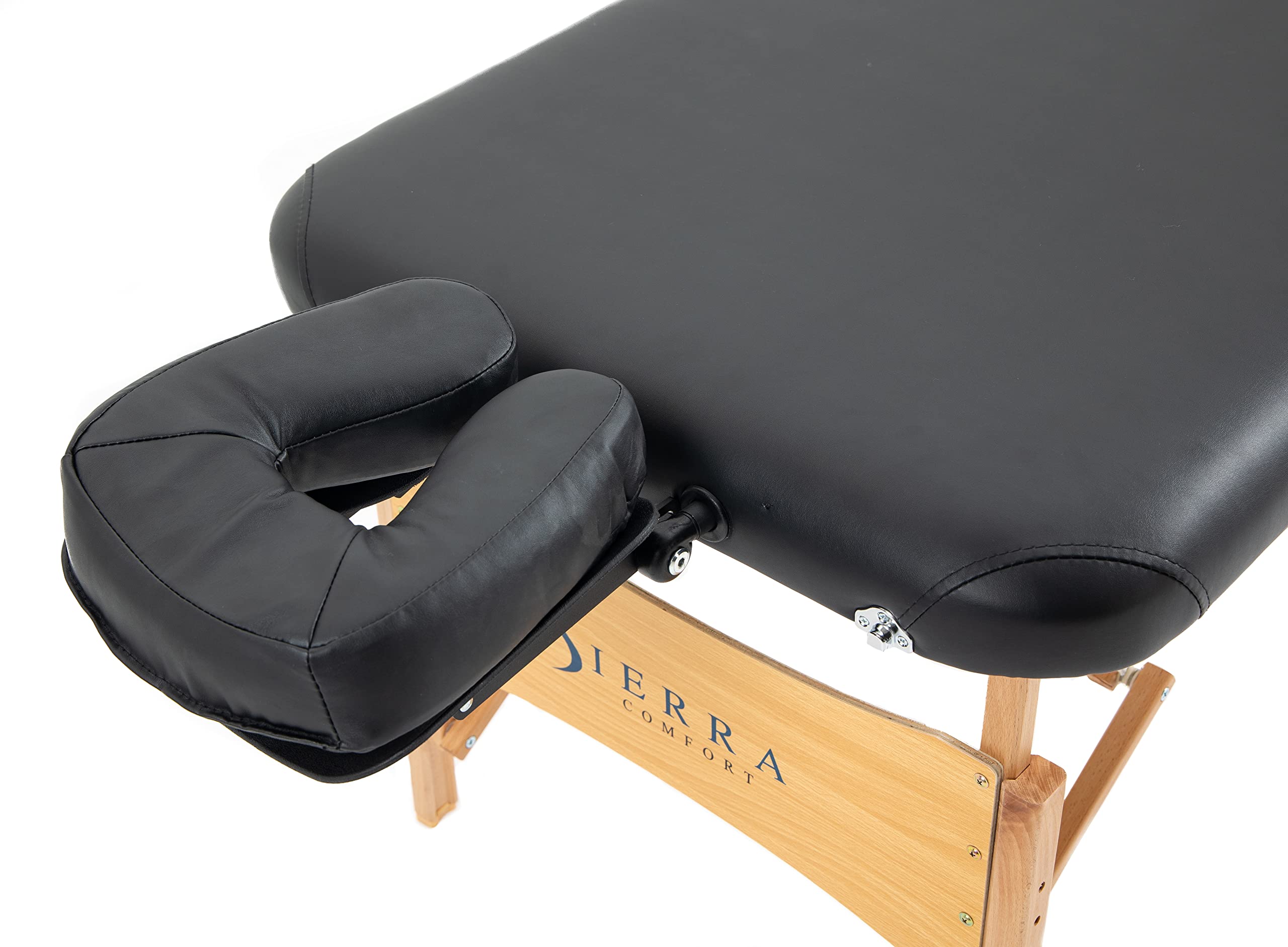 SierraComfort SC-533 Almohada Facial, Espuma de Piel sintética, Negro