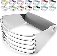 Vista 27 de Zulay Kitchen - Batidora de masa profesional, cortador de repostería de acero inoxidable, licuadora de pastelería resistente y cortador de masa