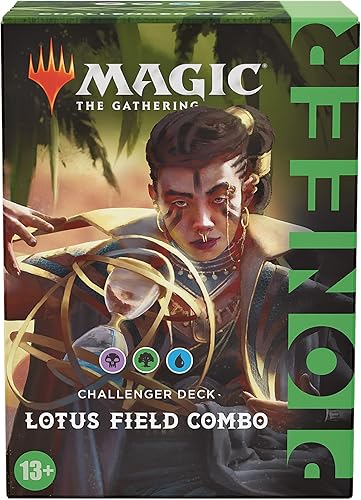 Miniatura 2 de Magic: The Gathering Pioneer Challenger Deck 2021 - Combo de campo de loto (negro-verde-azul), más de 13 años