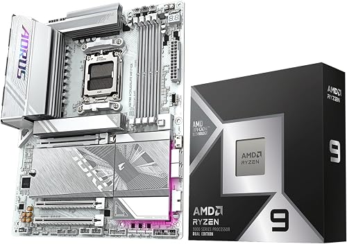 AMD Ryzen 9 9950X3D2 Bundle with GIGABYTE X870E AORUS Elite WiFi7 ICE AM5 Motherboard PCIe 5.0 DDR5