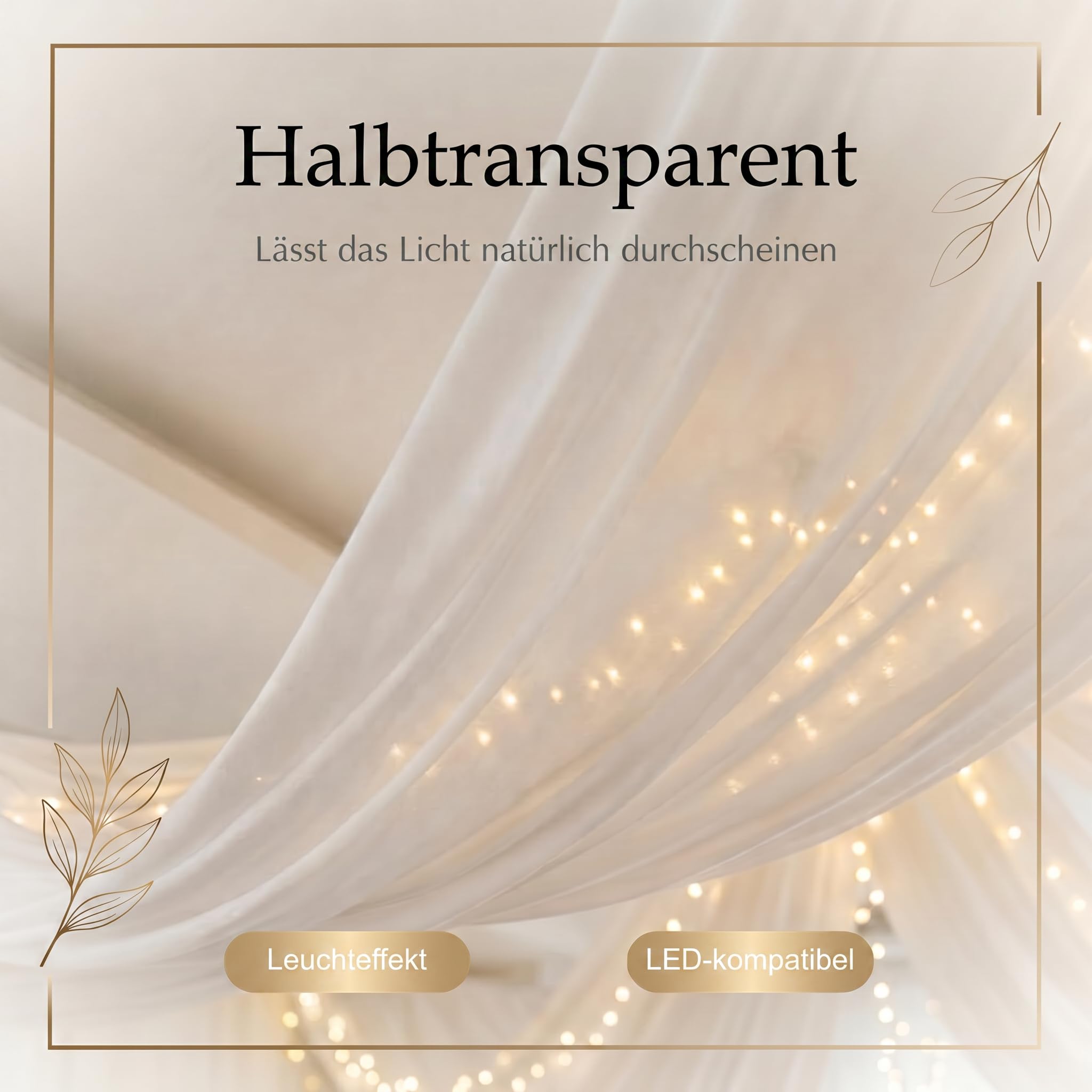 Traubogen Deko Hochtzeit aus Vliesstoff 80CM X 100M - Deko-Vlies, Tischläufer, Weiße Rolle aus Vliesstoff, Zuschneidbar, Raumdekoration Hochzeit, Baby Shower, Kommunion, Taufe, Geburtstag