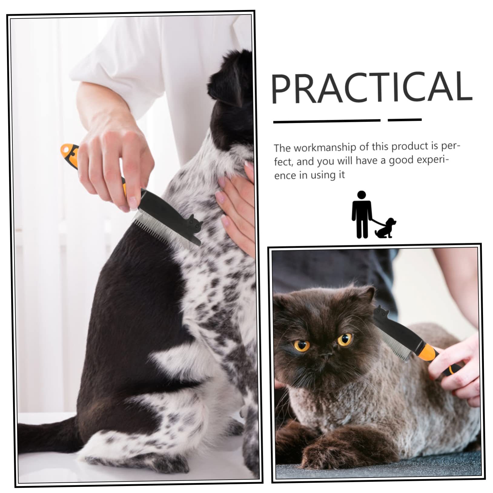 POPETPOP 3piezas Peine Para y Cepillo Desenredante De Pelo Para y Gatos Para Cuidado y Baños Diseño Ergonómico