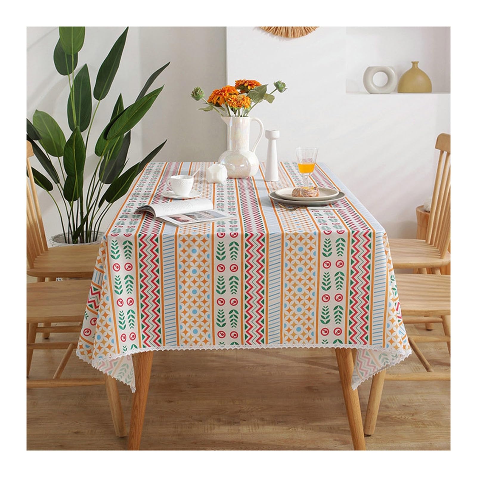 Nappe polyester 140x200cm anti-taches pour en finir avec le repassage