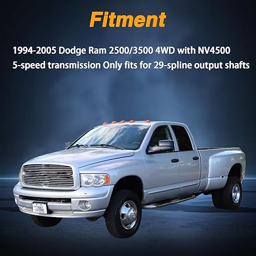 Miniatura 7 de FUSCH Llave de tuerca de engranaje de 5 unidad de eje principal de 12 pulgada para modelos Dodge NV4500HD con motor diésel Cummins o NV4500 V-10