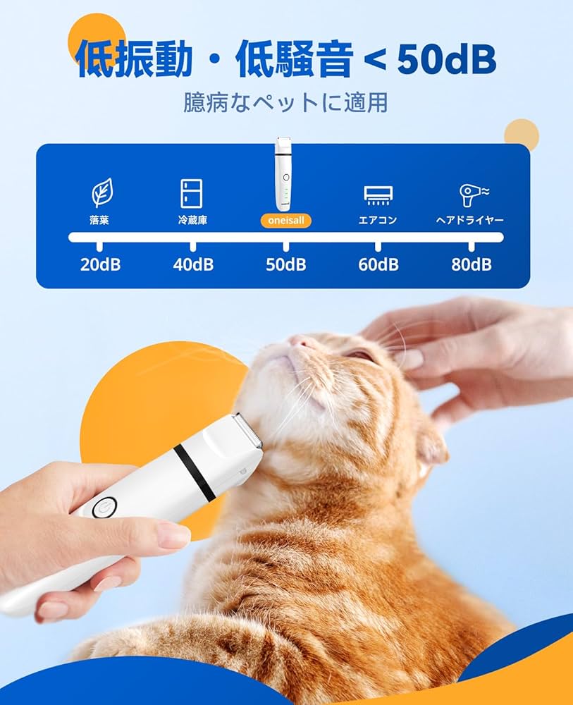 iFusionペット用バリカン　新品 嬉しい温風機能搭載！剃りながら吸い取れる「4in1」のペット用多