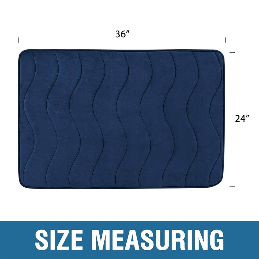 ☆メモリーフォームバスマット 90cmx60cm コーラルフリース 浴室ラグ Amazon | メモリーフォームコーラルフリースノンスリップバス