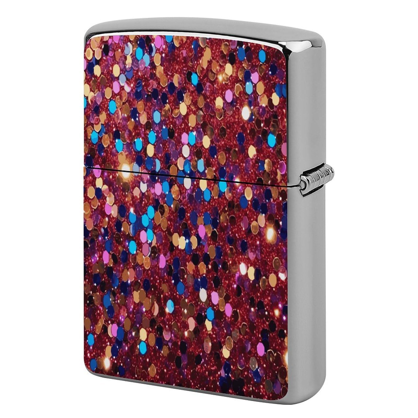 Fekiloot Style Glitter Pattern Lighter Case Cover Lighter Holder