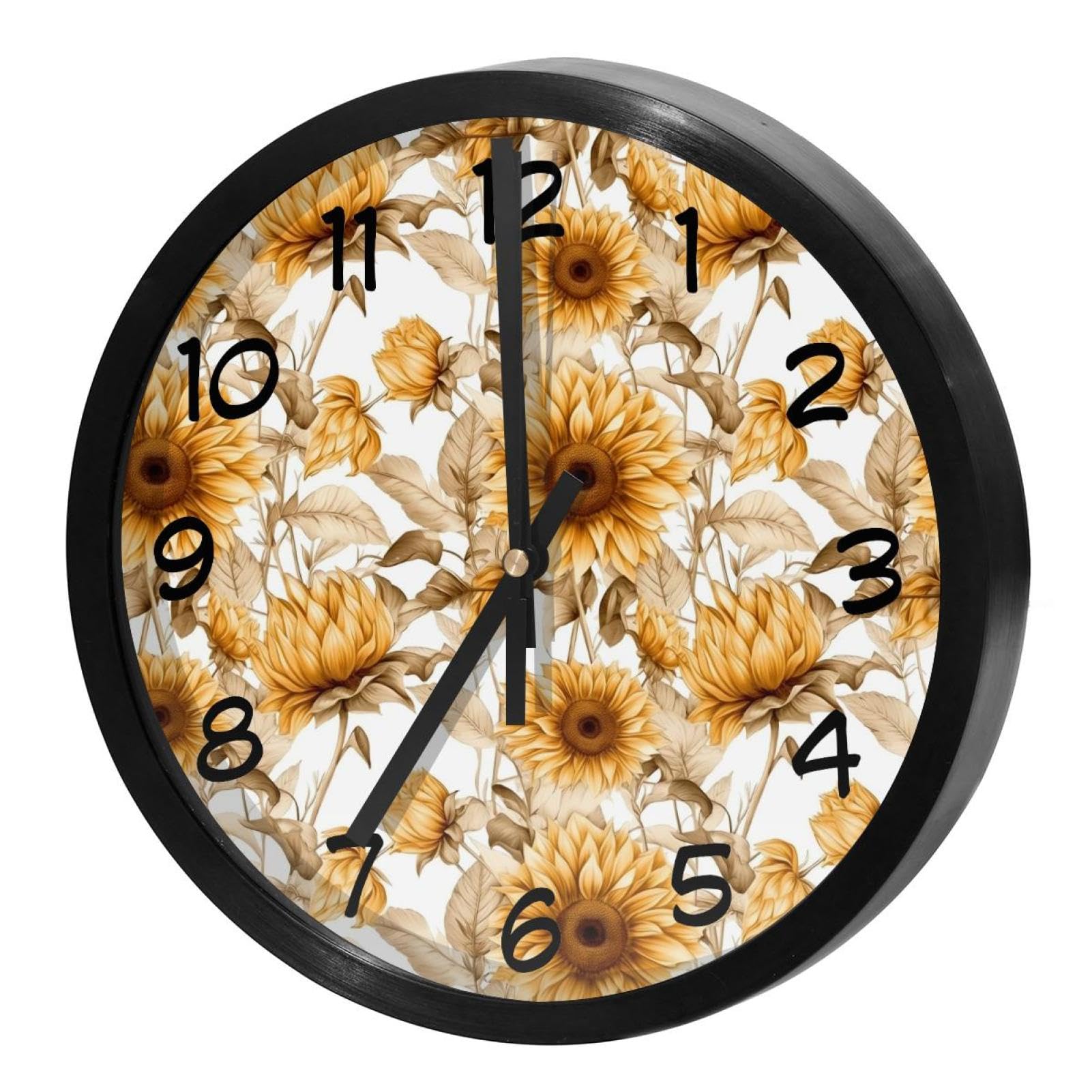 Horloge murale silencieuse pour bureau maison école à piles quartz