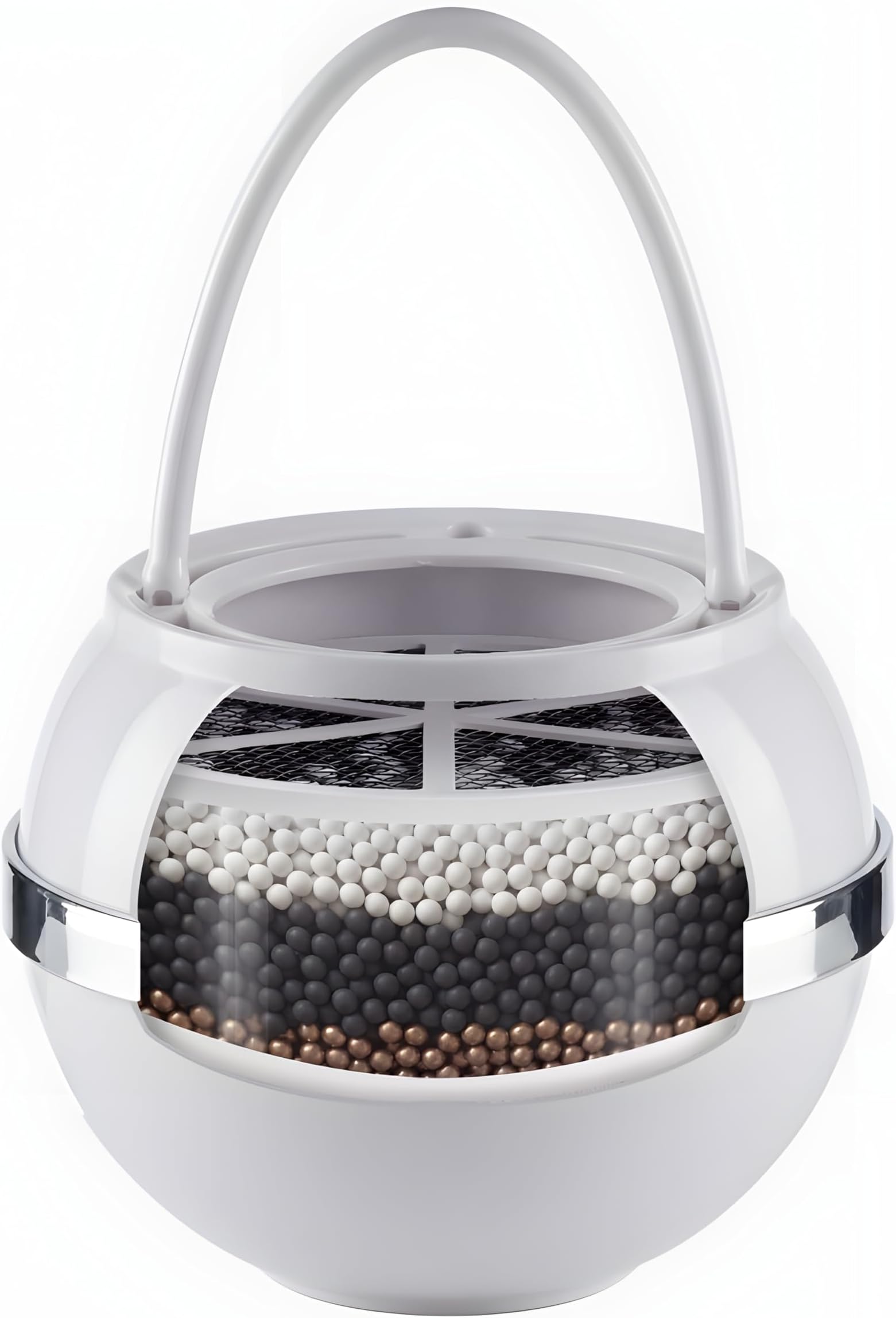 Crystal Quest CQE-SP-00808 Bath Ball Filter-White