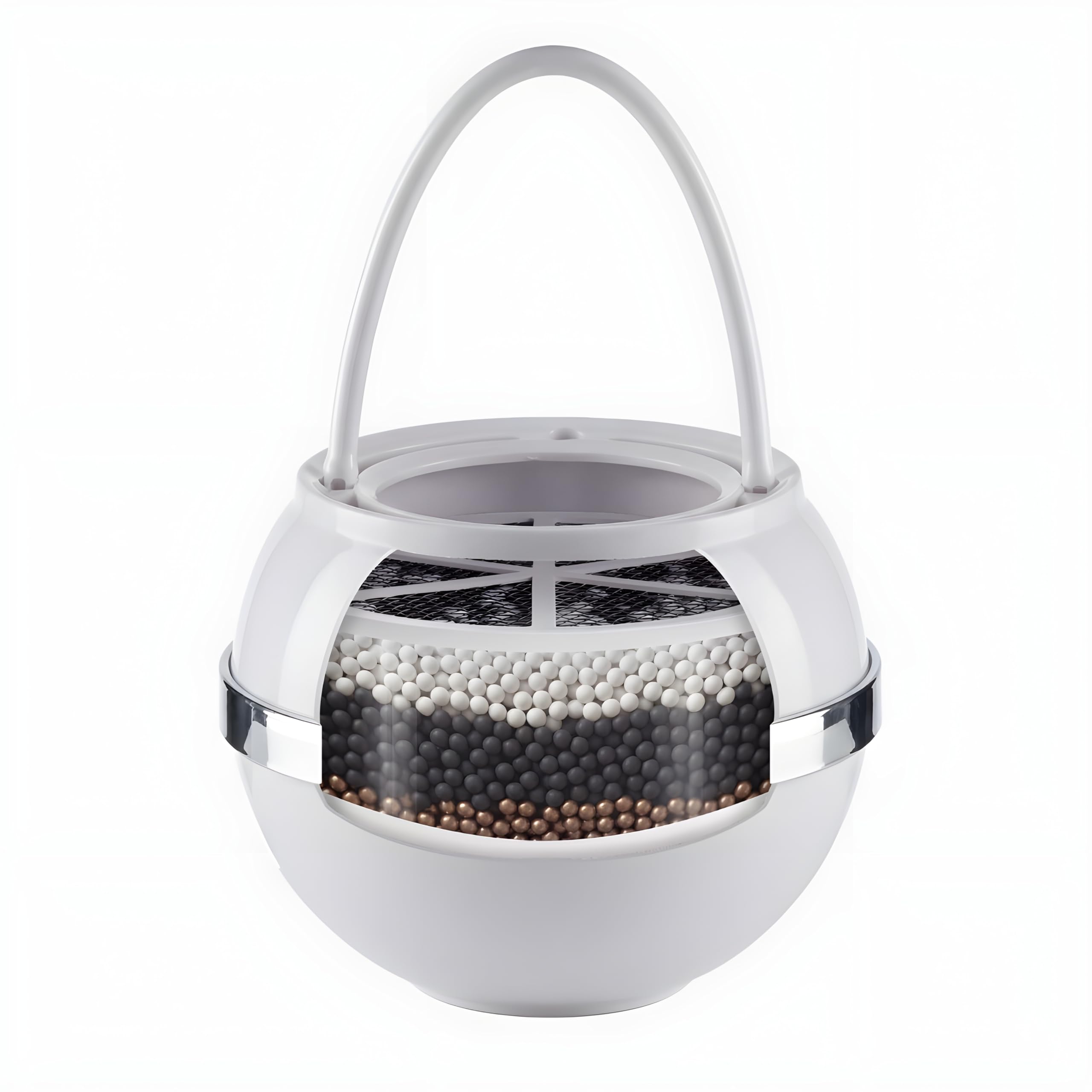 Crystal Quest CQE-SP-00808 Bath Ball Filter-White