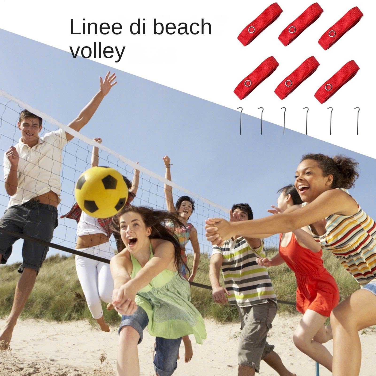 Volleyballfelder Kabel - Volleyballfelder für alle Jahreszeiten, Volleyball-Kabel | Inklusive Edelstahlspitzen, tragbare Volleyballseile für den u