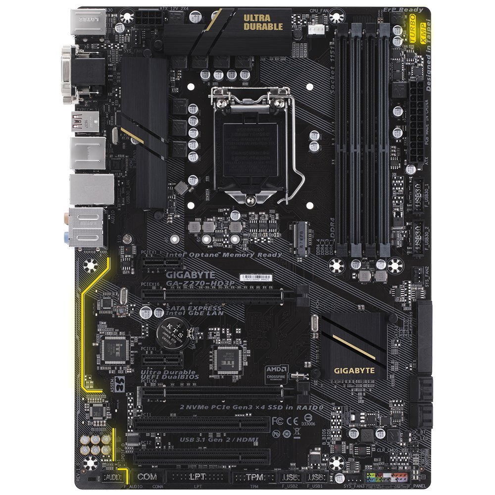 GIGABYTE Z270-HD3 i7 7700K CPUマザボ セット gigabyte_ga_z270_hd3p_lga_1151