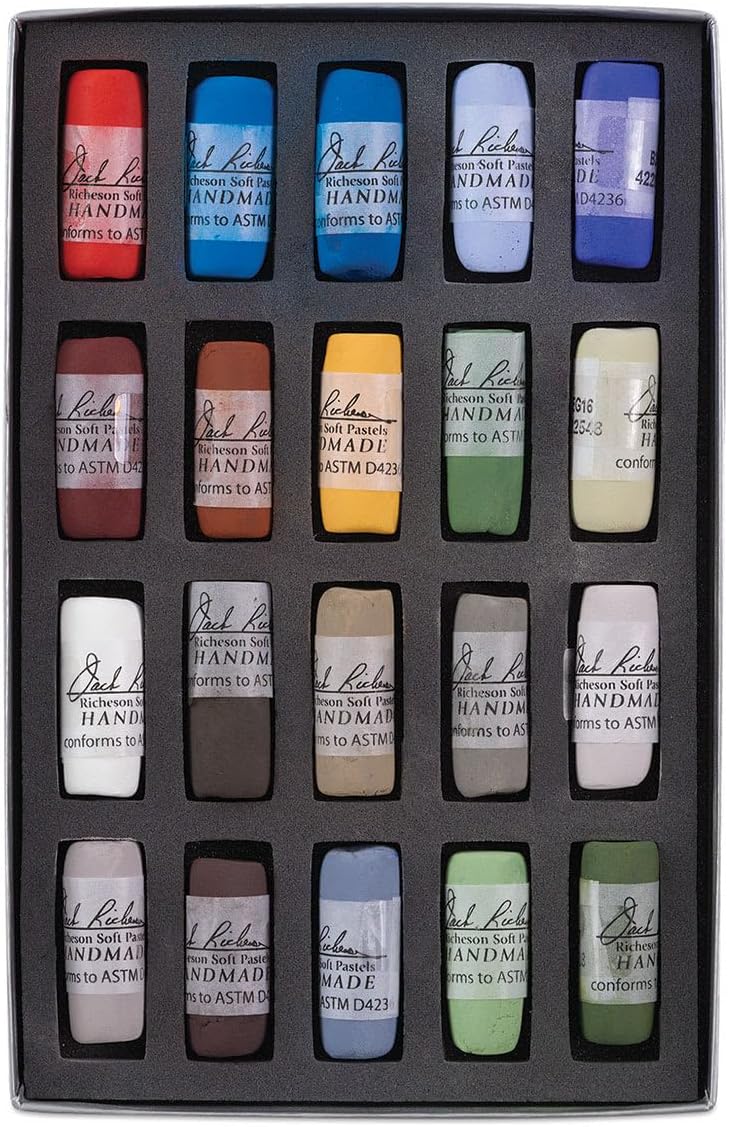 Jack Richeson 422934 Hand Rolled Soft Pastels, Nocturne