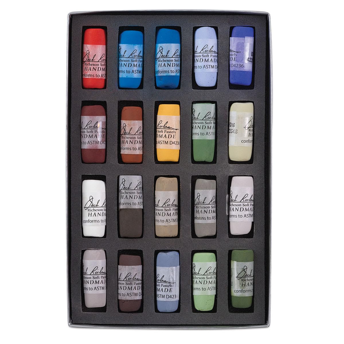 Pastels doux Jack Richeson Nocturne bâtonnets tendres roulés à la main