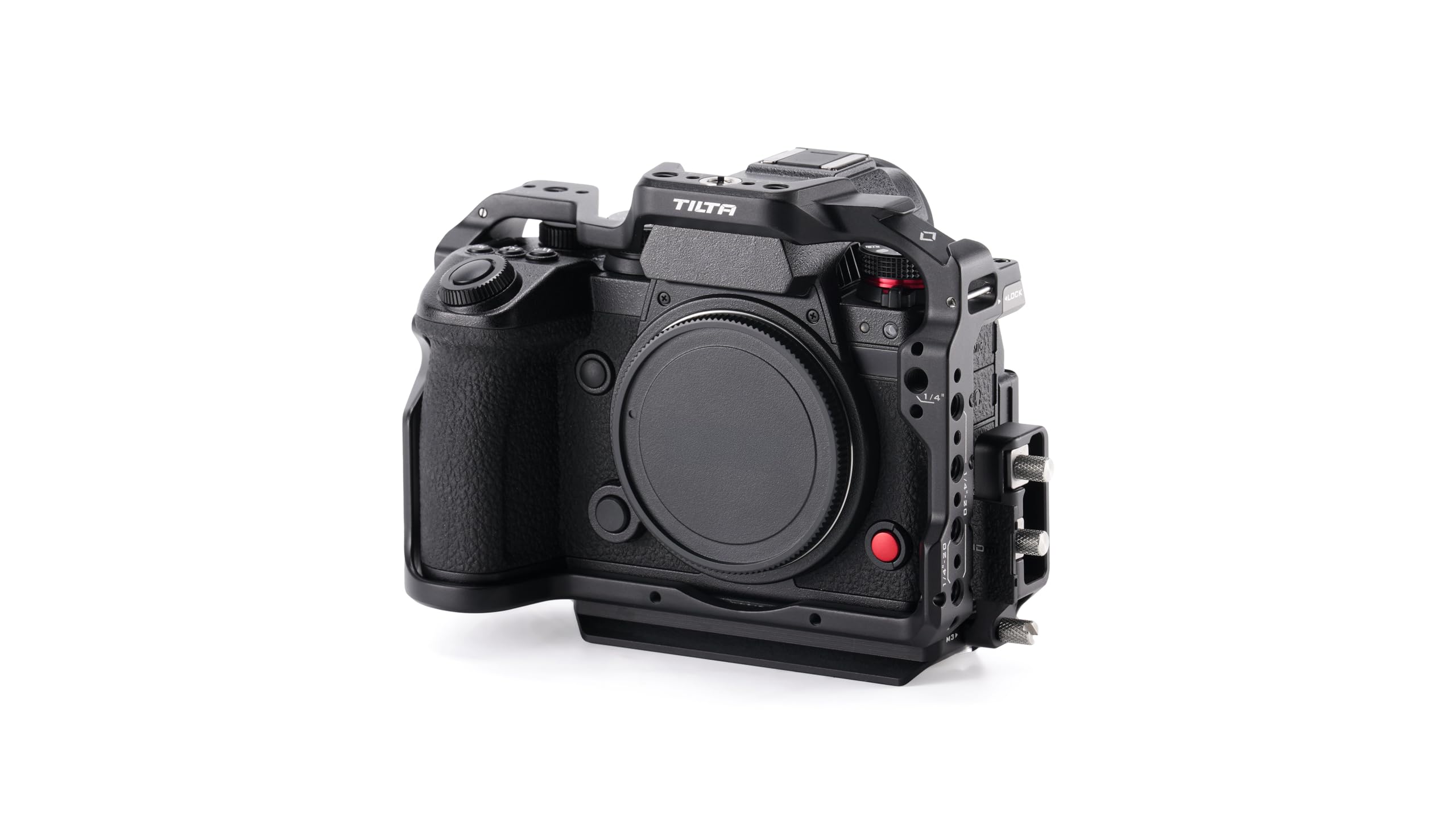 Tilta Cage complète pour Appareil Photo Compatible avec Panasonic S1RII, S1II, S1IIE, S5II et G9II - Noir | Pince HDMI/USB-C, Griffe, Filetage 6,35 mm - 20 et 3/8" - 16 Fils | Clé Allen et Fente