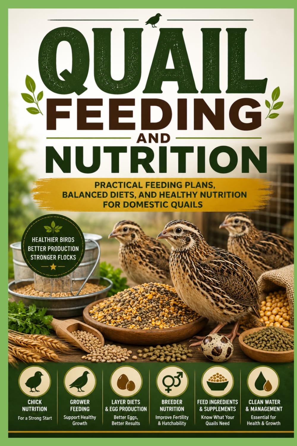 Quail Feeding and Nutrition: Practical Feeding Plans, Balanced Diets, and Healthy Nutrition for Domestic Quails (Backyard Quail Mastery Series)