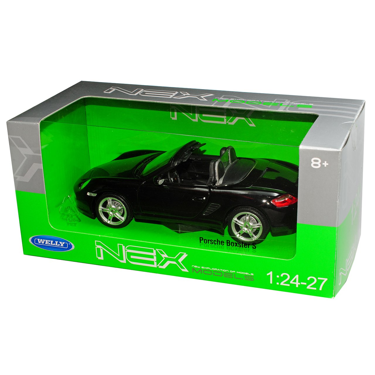 Miniature Porsche PORSCHE BOXTER S CABRIOLET TOIT OUVERT NOIR