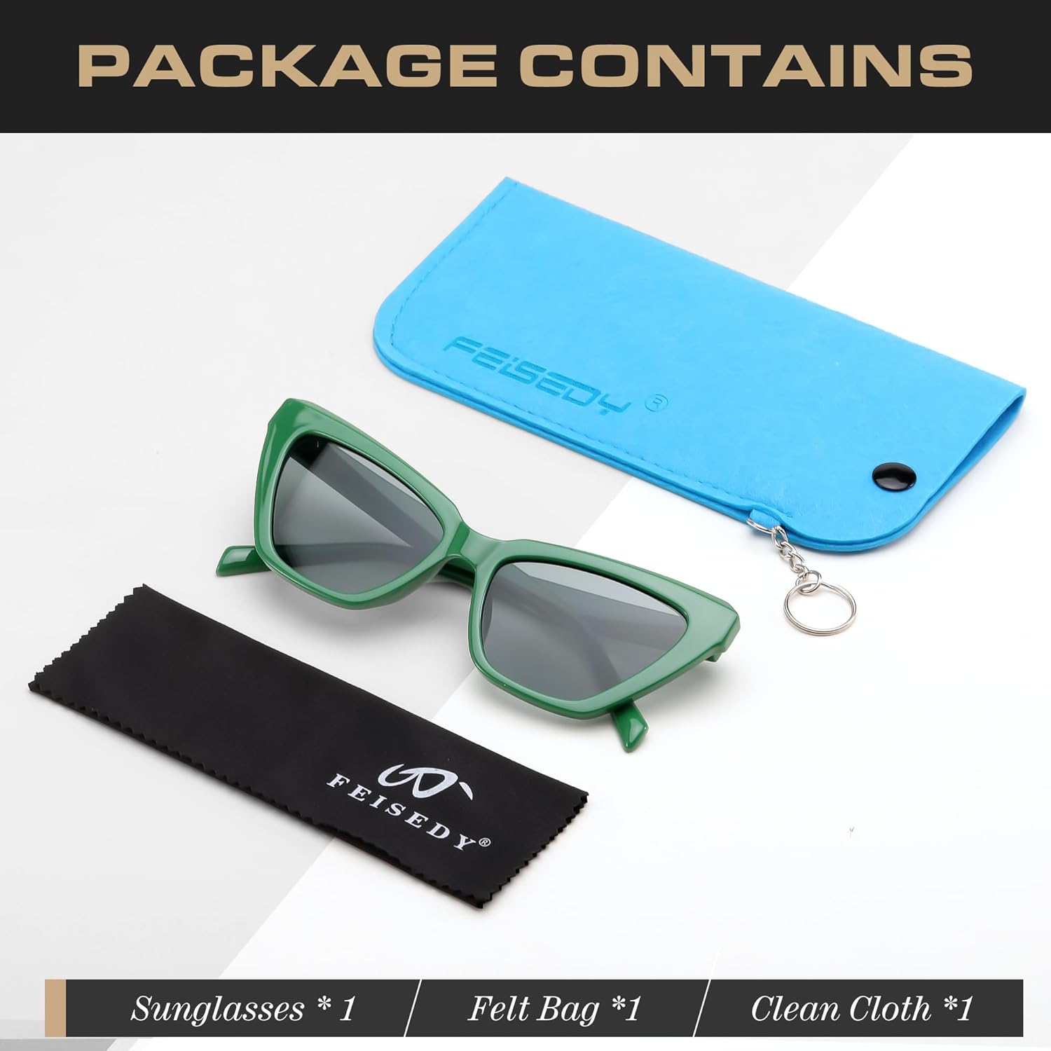 FEISEDY Retro Cat Eye Sunglasses for Women UV400 Protection Small Vintage Chic Shades B0132 - Image 7