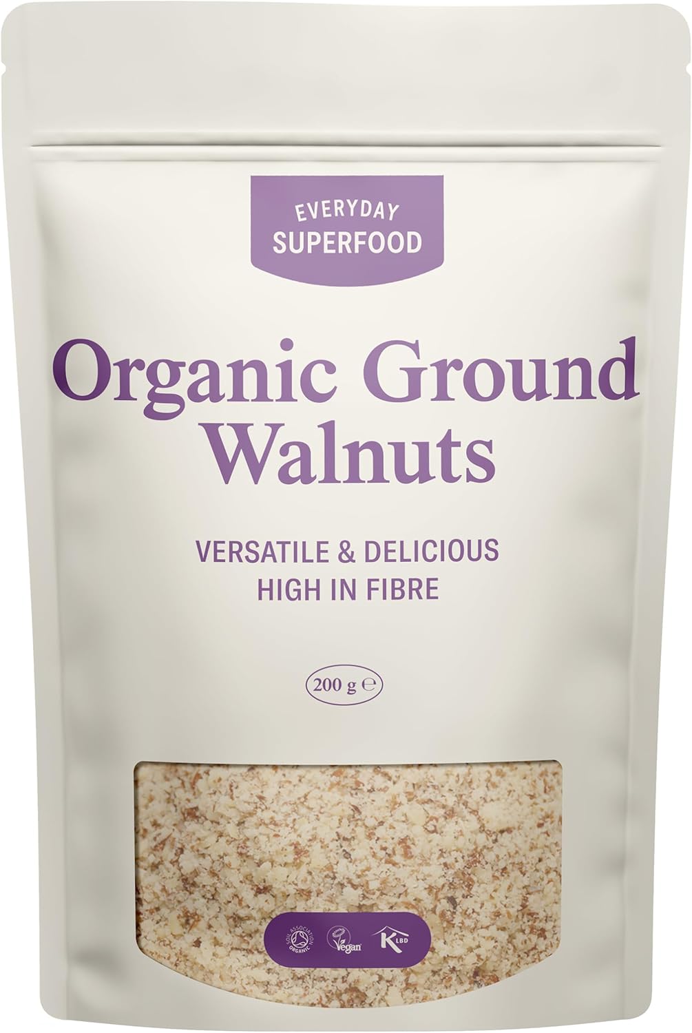 Organic Ground Walnuts 200g Premium Walnuts Grated (Walnut Flour) Ideal