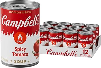 Amazon.com : Campbell's Condensed Spicy Tomato Soup, 10.5 oz Can