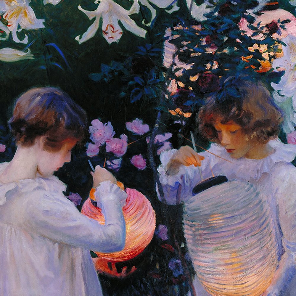 Lámina artística de Carnation Lily Lily Rose por John Singer Sargent, calma mate mediana